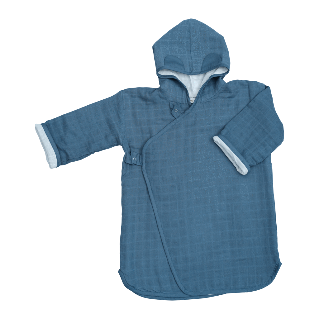 FABELAB Children Bathrobe in Blue (3 - 7 years Old)