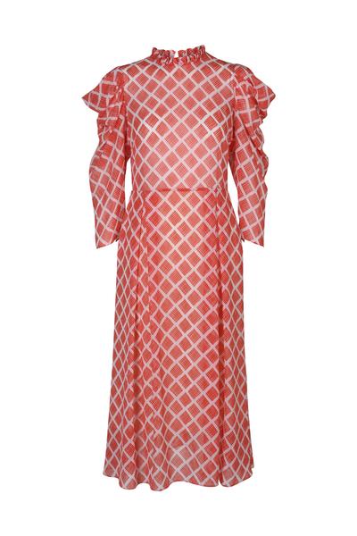 Hofmann Copenhagen Carla Dress in Fiery Red Print