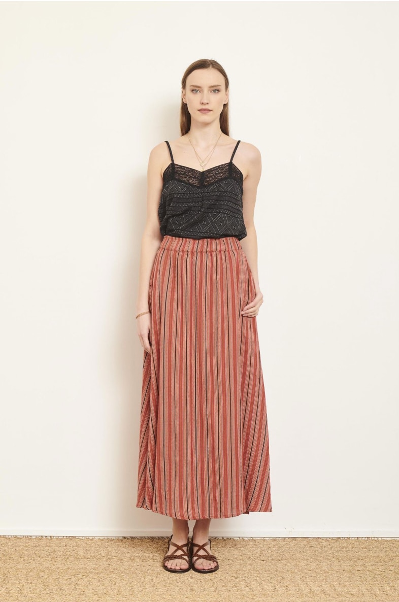 MKT Studio Cotton Striped Juni Skirt