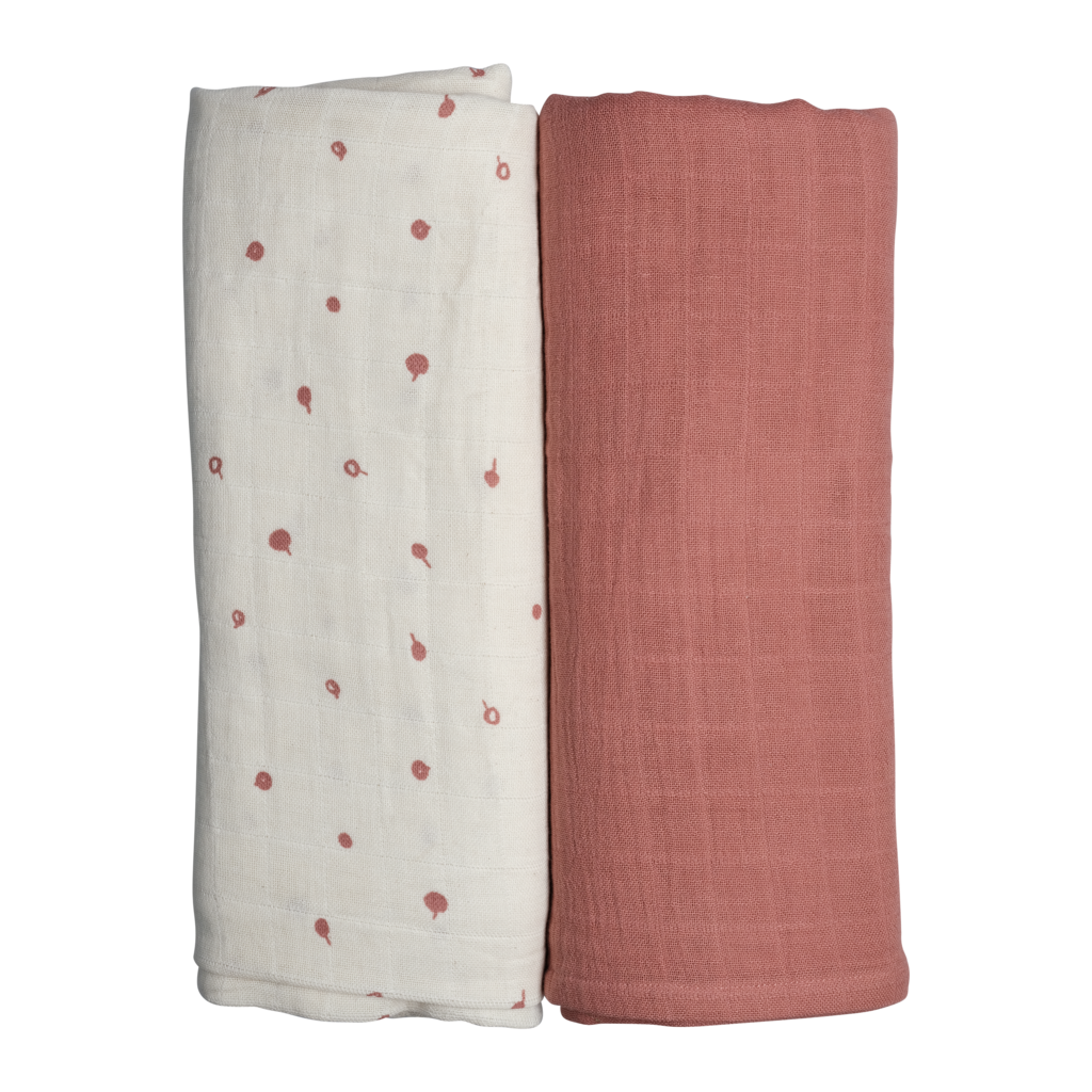 FABELAB Organic Cotton Swaddle Gift Box Set Wild Berry