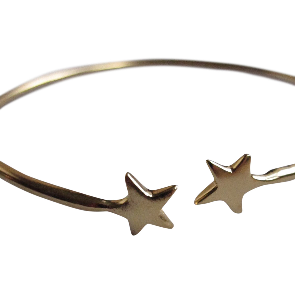 CollardManson Gold Plated 925 Silver Star Open Bangle