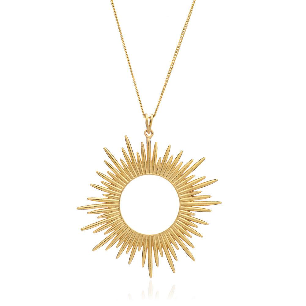 Rachel Jackson London  Gold Electric Goddess Long Necklace