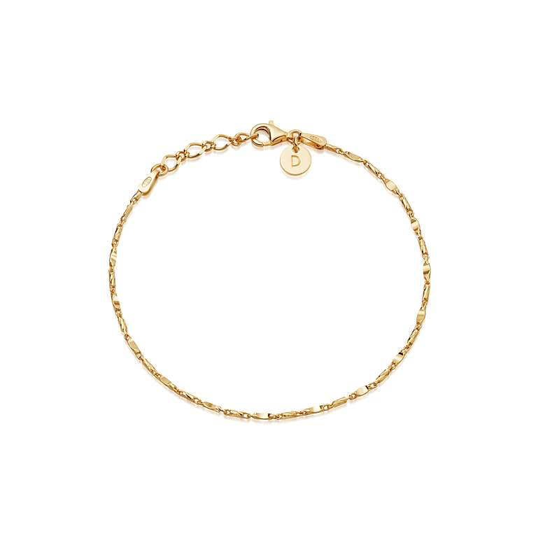 Daisy London Gold Isla Tidal Twist Anklet