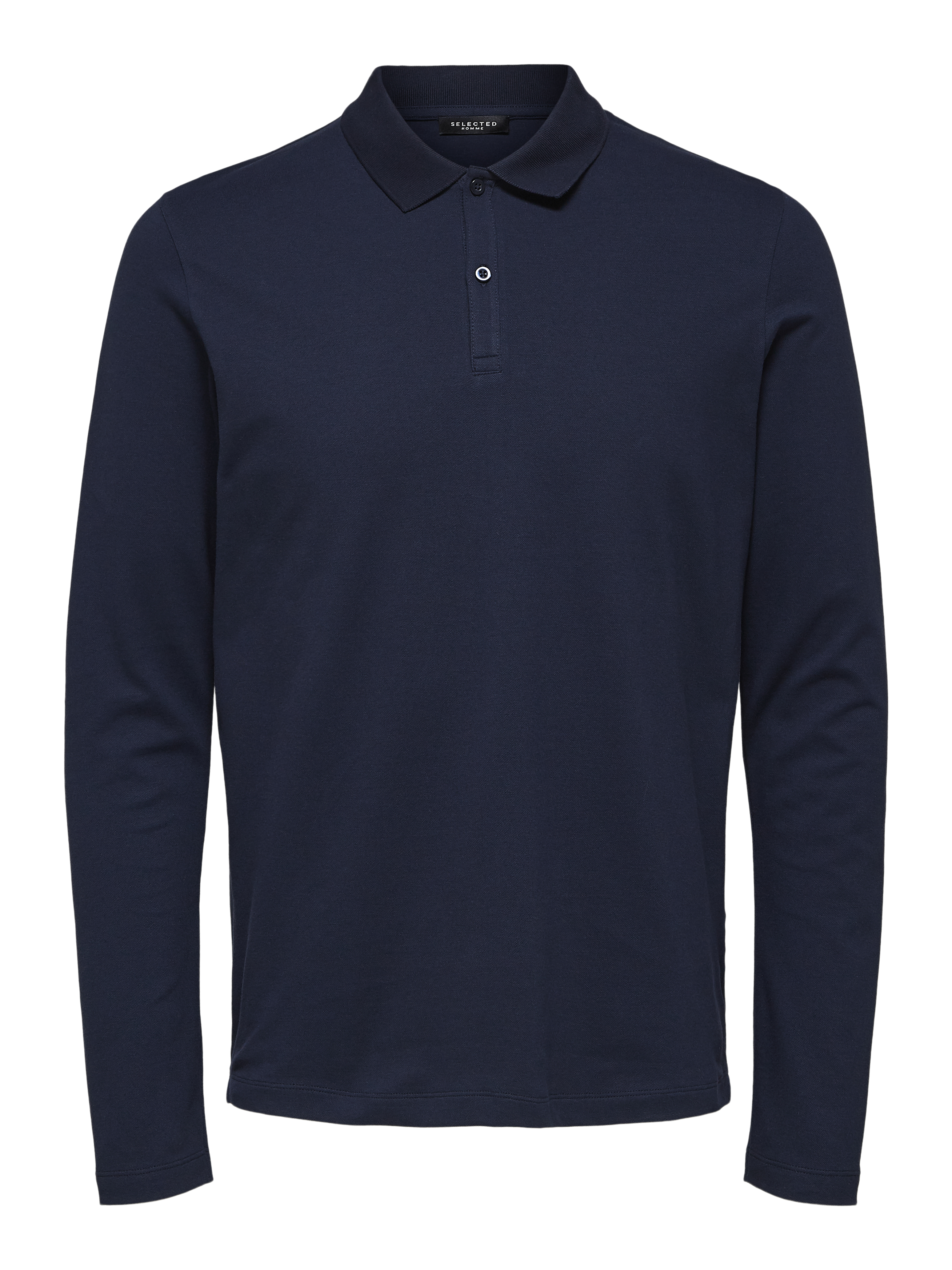 Selected Homme Dark Sapphire Milano Long Sleeved Polo