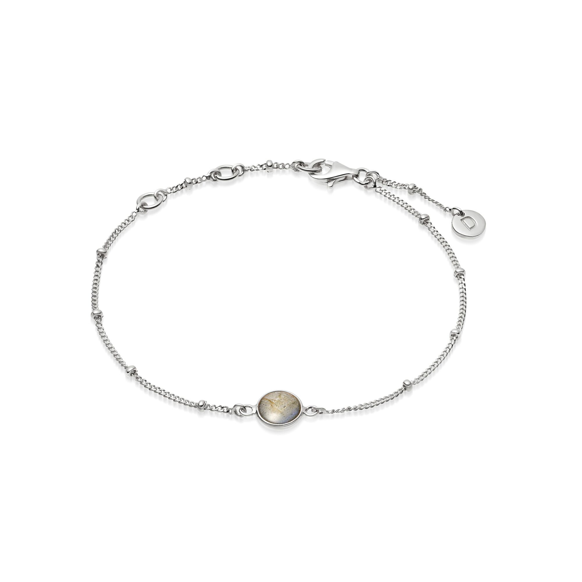 Daisy London Silver Labradorite Healing Stone Bracelet