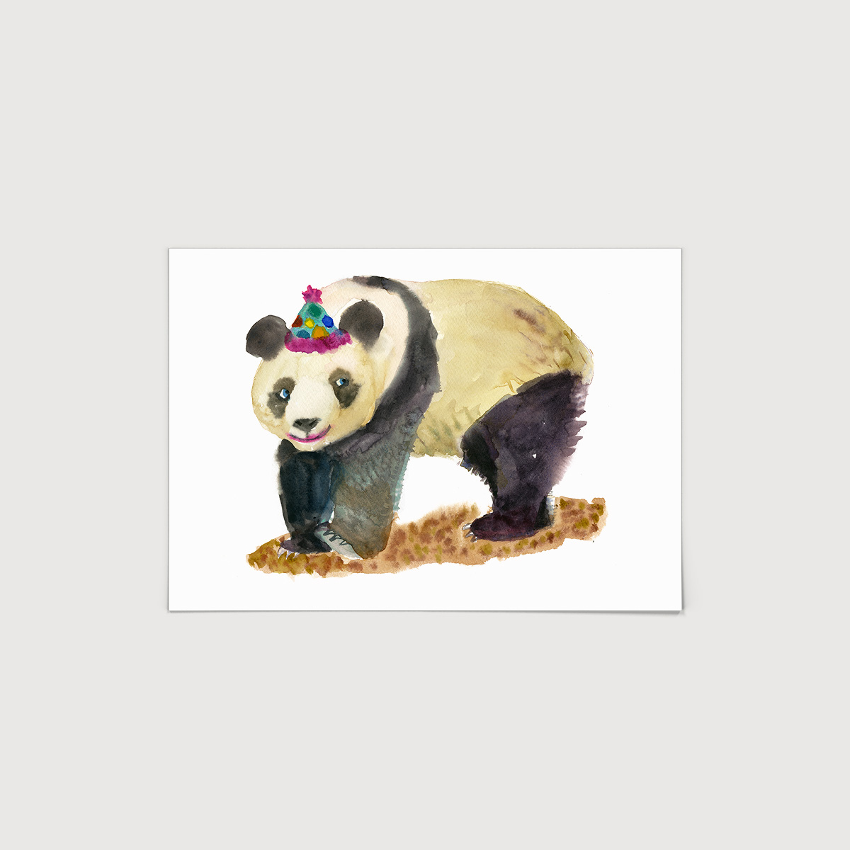 Rosie Webb  Panda A4 Art Print