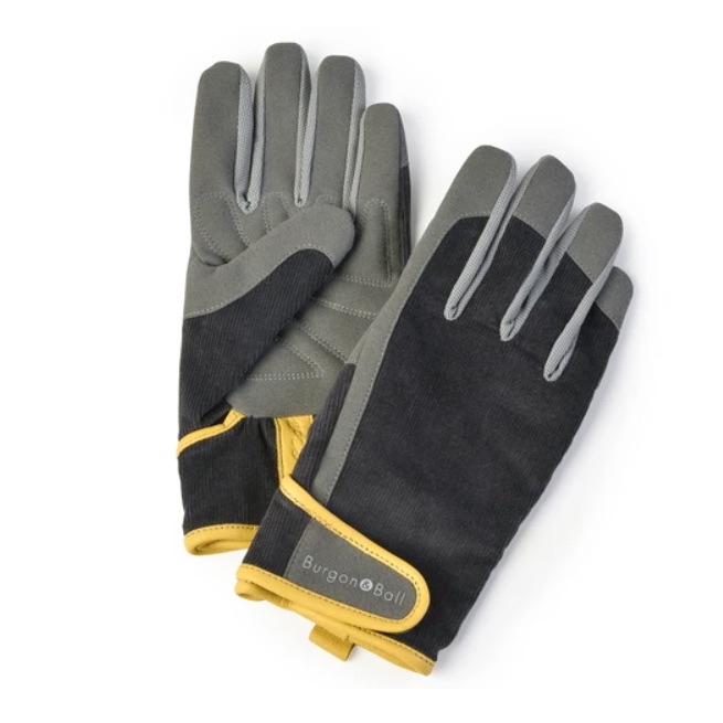 Burgon & Ball Slate Corduroy Gardening Gloves