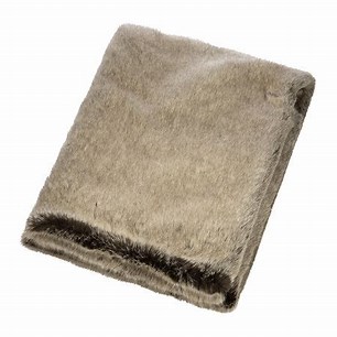 Helen Moore Faux Fur Throw - Truffle