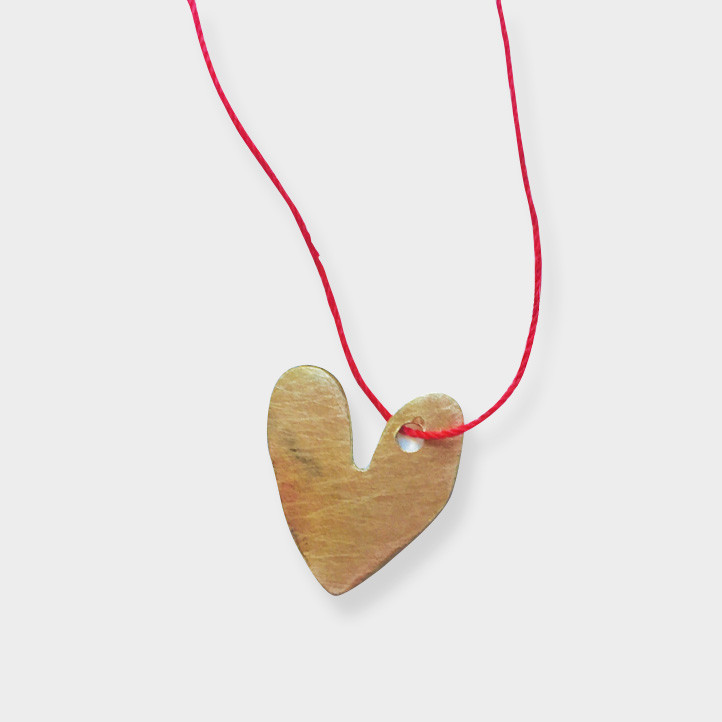 Mamaplata Formentera Heart Pendant Made of Brass