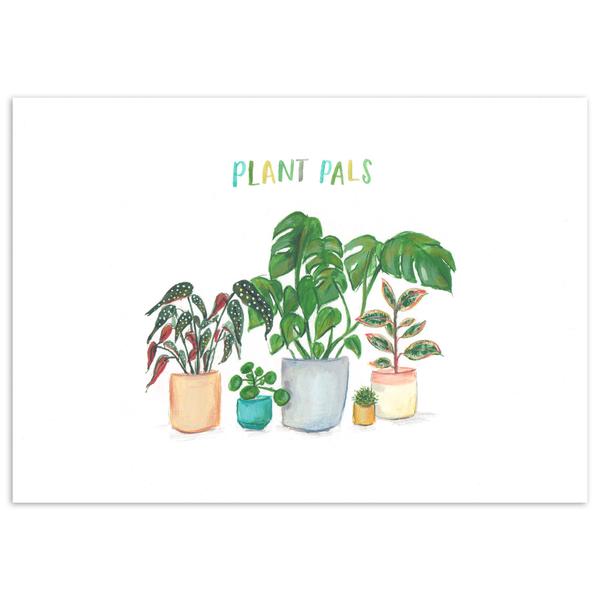 Fiona Purves A5 Plant Pals Art Print