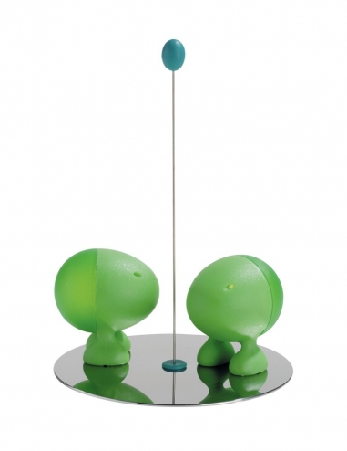 Alessi Green Lilliput Salt and Pepper Set