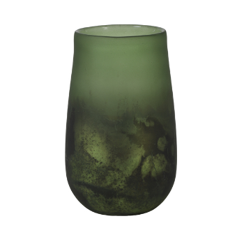 Light & Living Set of 2 Green vase Raoel, Ø10x16 cm