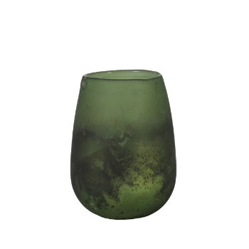 Light & Living Set of 2 Green vase Raoel, Ø 9x12 cm
