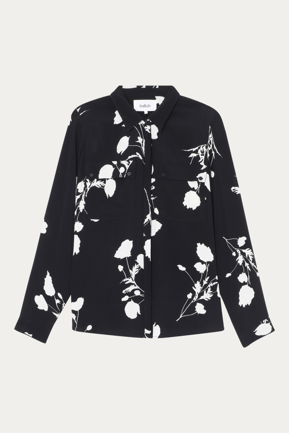 BA&SH Black Long Sleeves Pola Shirt