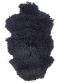 Or & Wonder Collection Tibetan Lamb Fur Throw - Navy