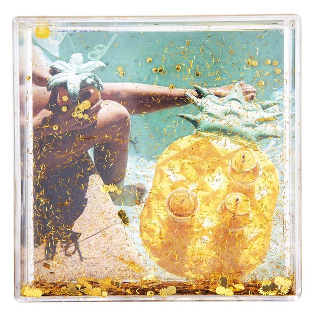 Sunnylife Pineapple Square Glitter Frame