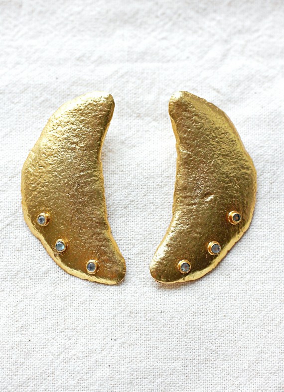 ikkelele Moon Earrings