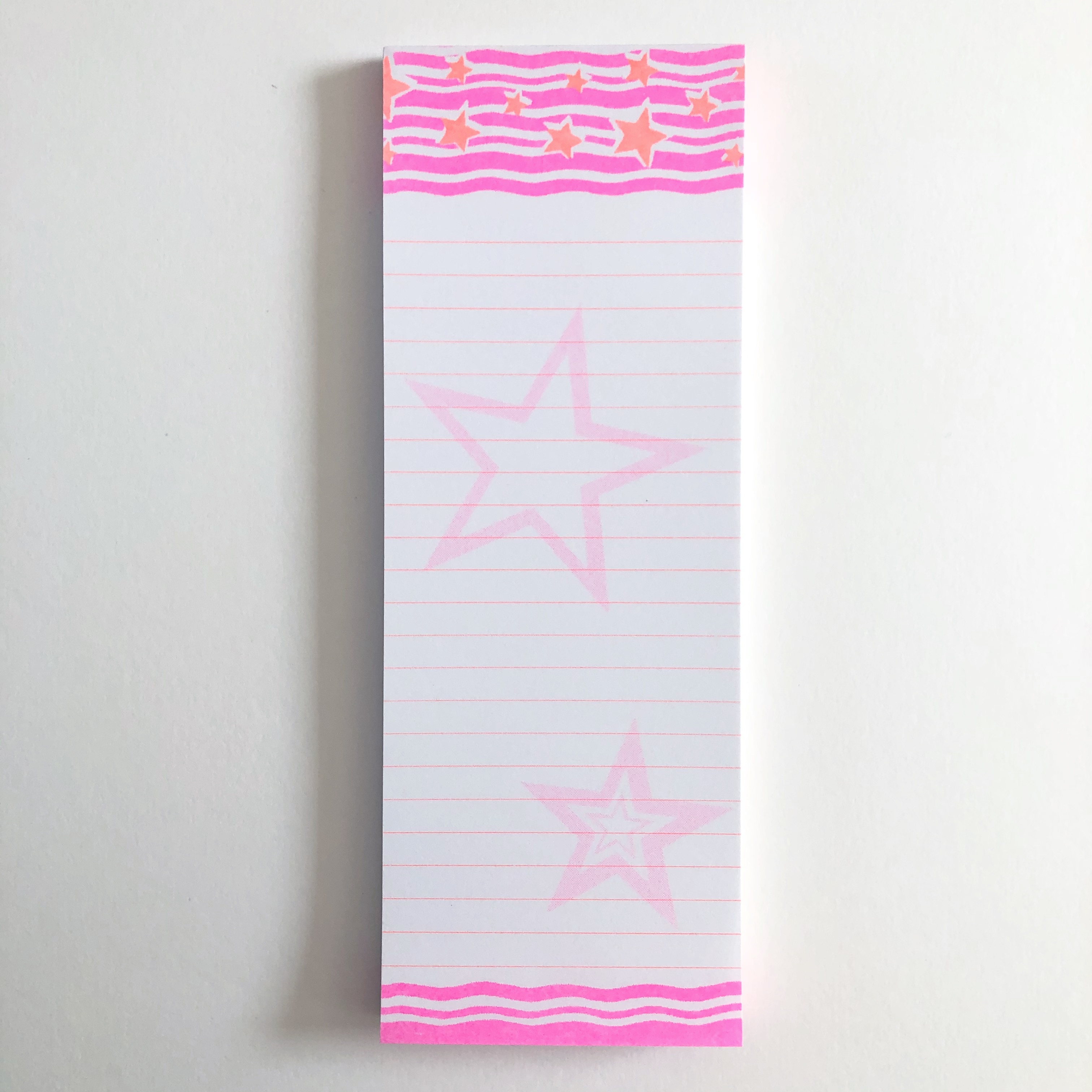 Petra Boase Neon Stars Shopping List Pad