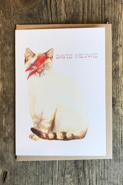 Mister Peebles David Meowie Card