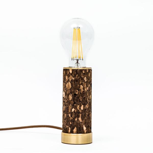 Travelling Basket Dark Cork Brass Desk Pillar