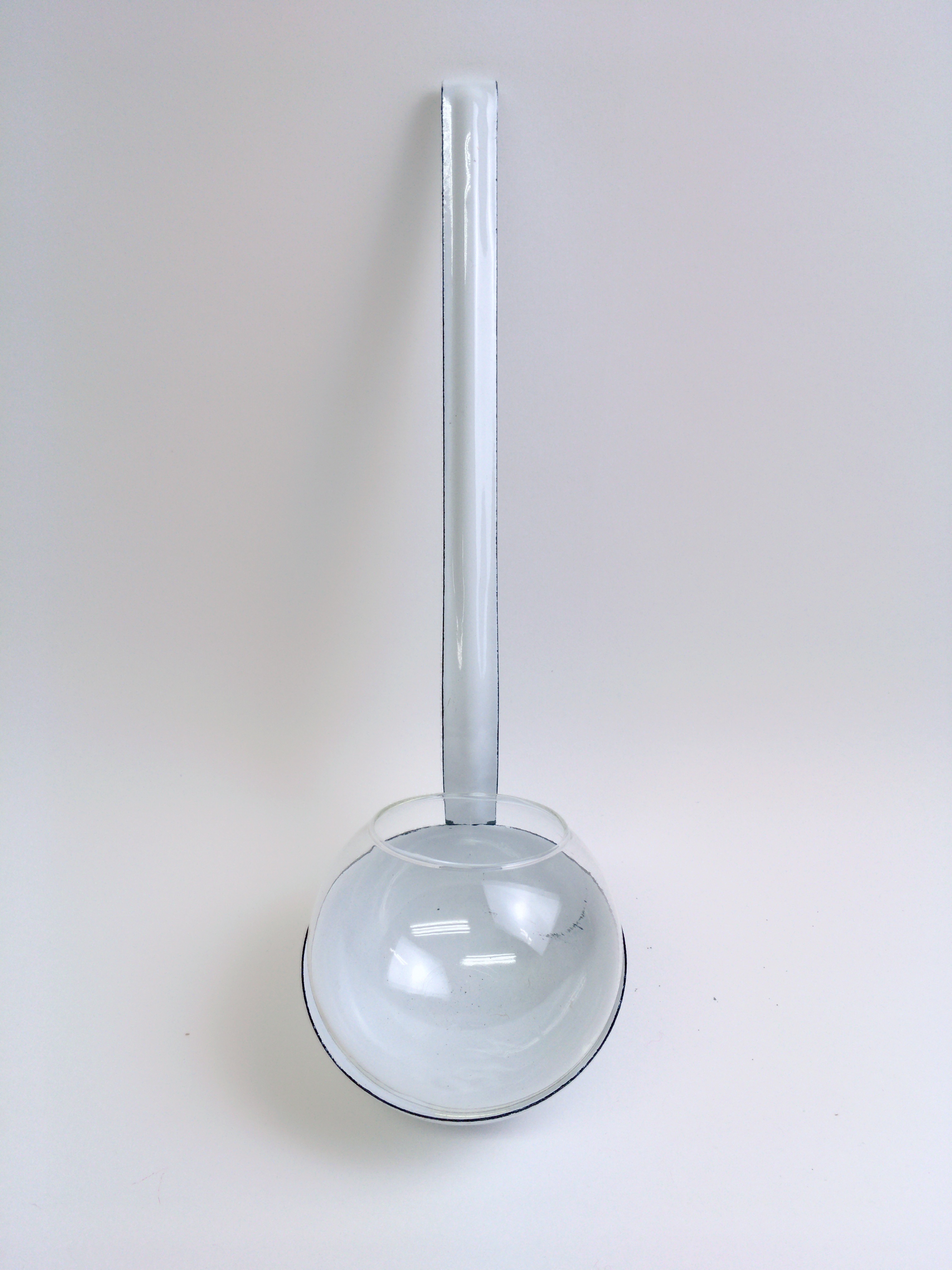 ESSCHERT DESIGN Candle Holder Soup Ladle White Large