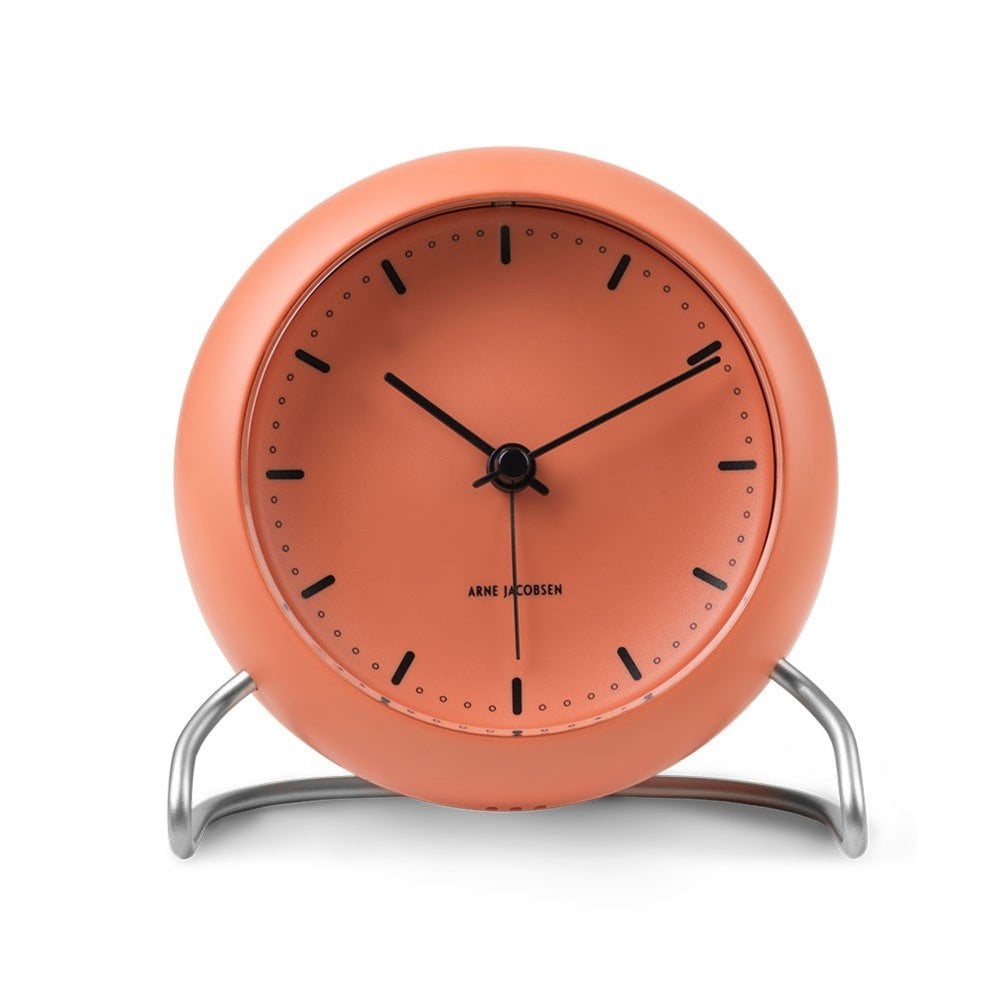 arne-jacobsen-pale-orange-city-hall-table-alarm-clock