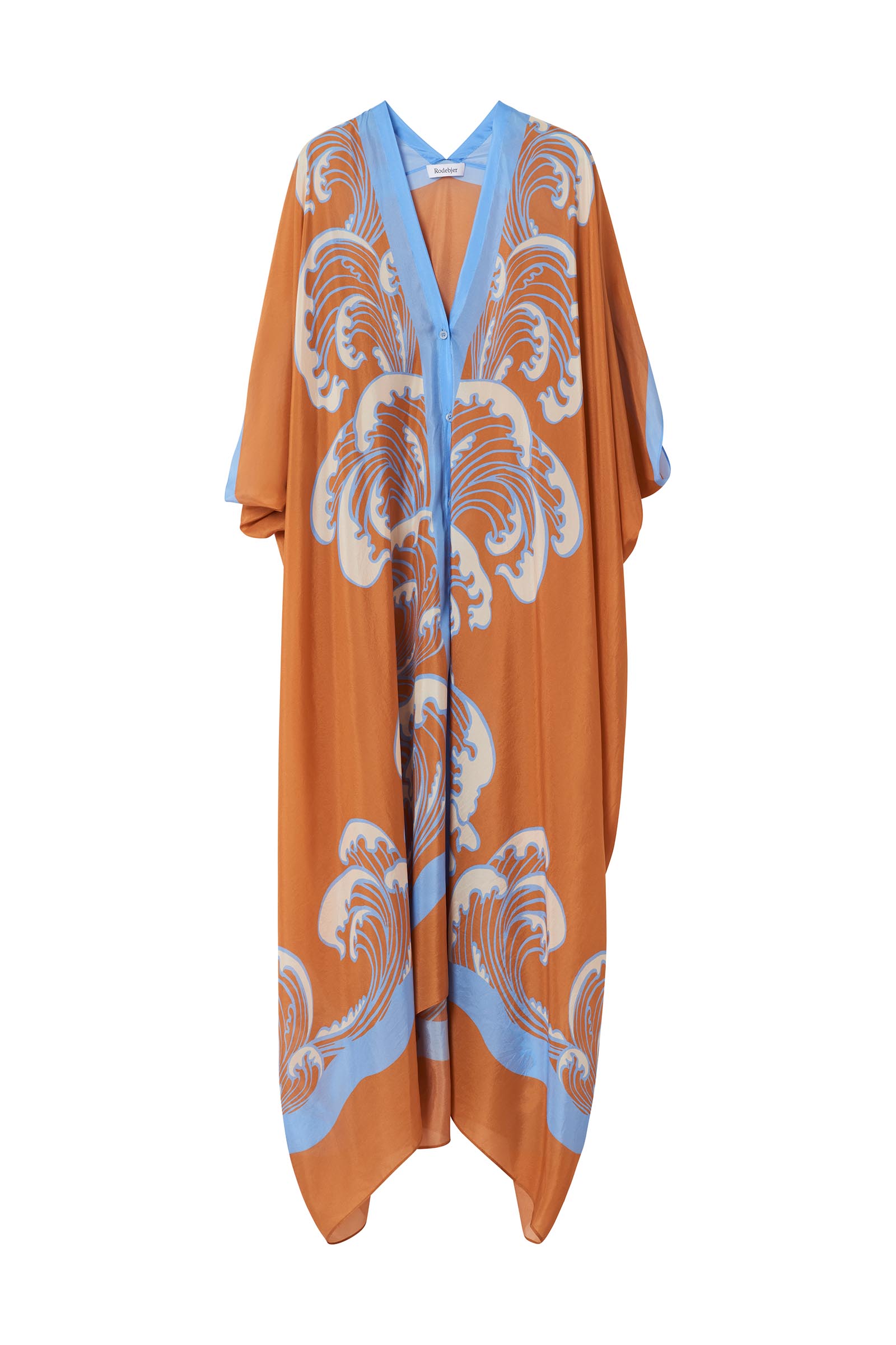 Rodebjer Agave Ocean Waves Caftan