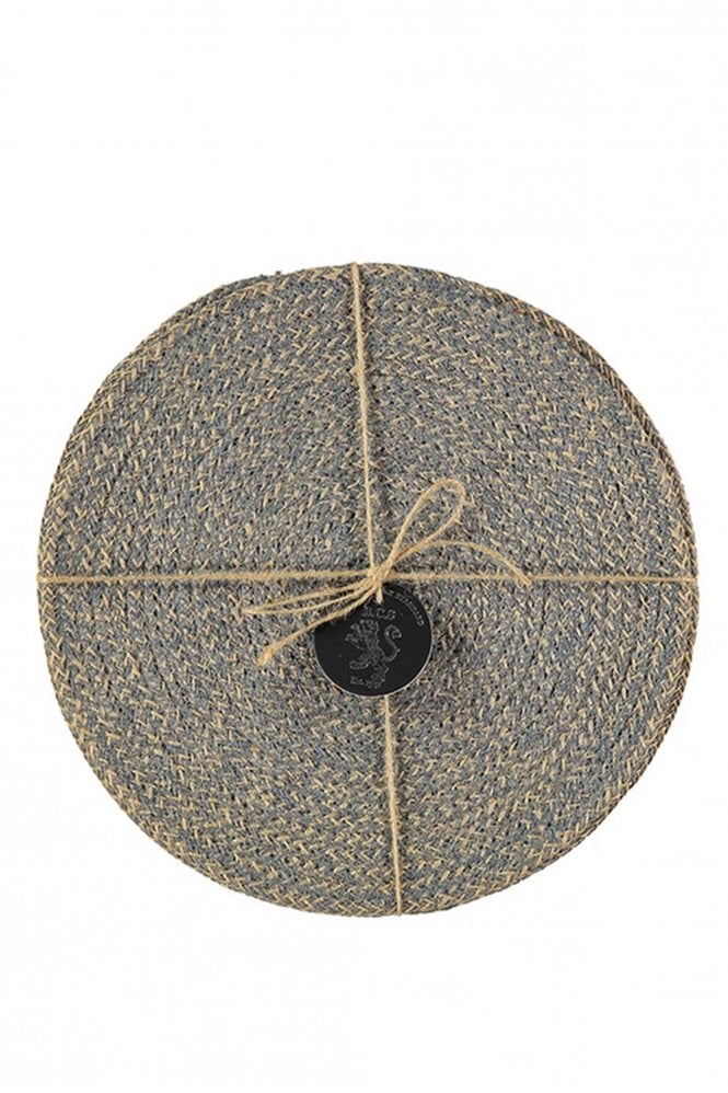 The Home Collection Jute Placemats In Gull Grey