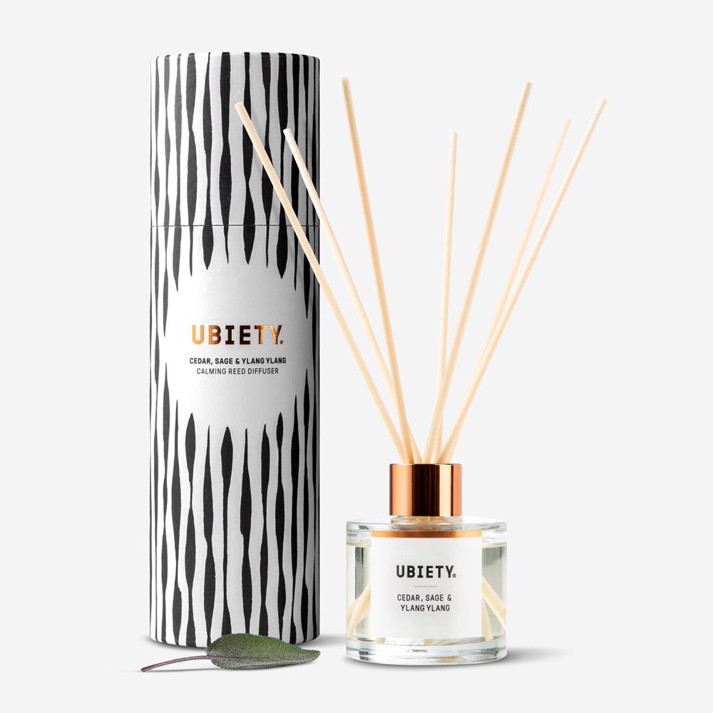 Ubiety Calming Reed Diffuser - Cedar, Sage & Ylang Ylang