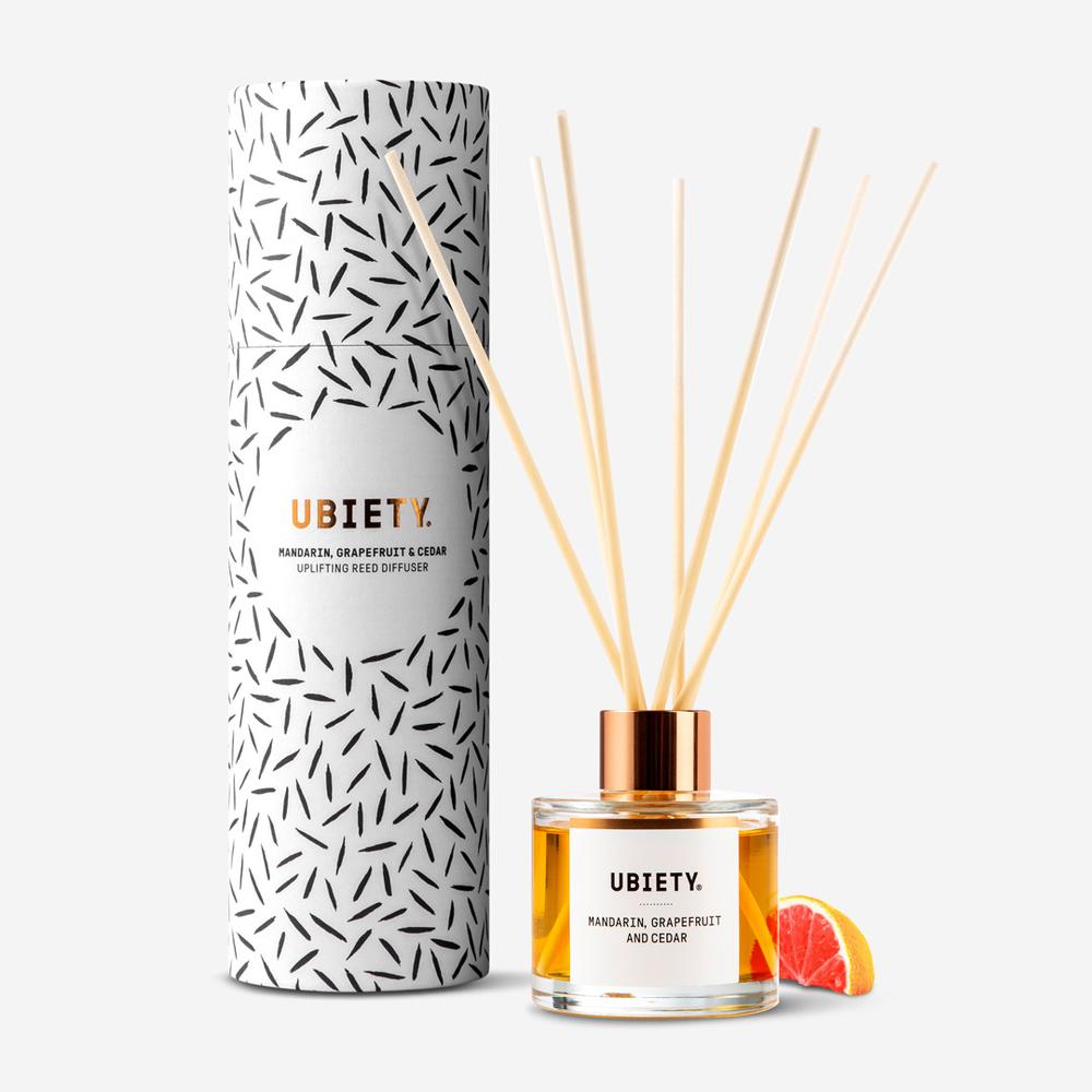 Ubiety Uplifting Reed Diffuser - Mandarin, Grapefruit and Cedar