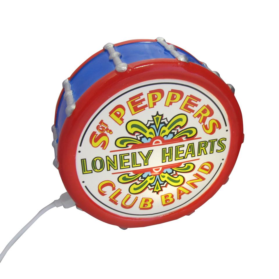 House of disaster The Beatles Sgt Pepper's Lonely Hearts Club Band Drum Mini LED Light