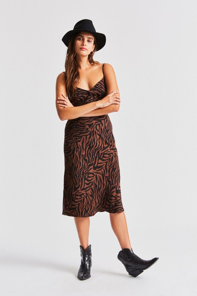 Brixton Zebra Helena Midi Skirt