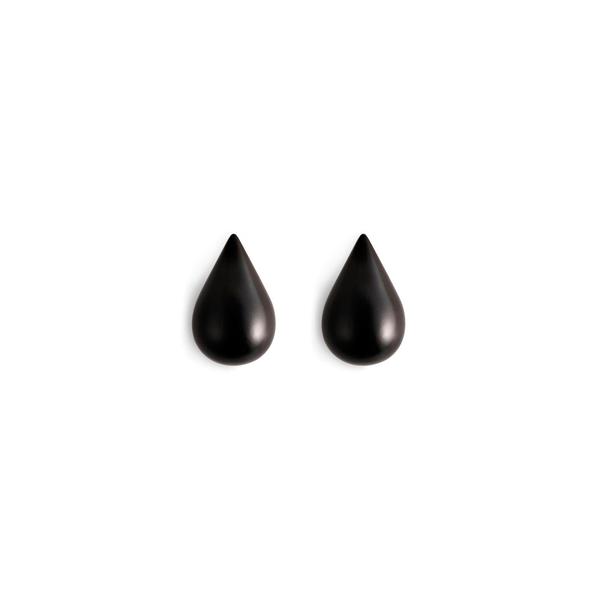 Normann Copenhagen Dropit Hooks Small Black 2 Pcs