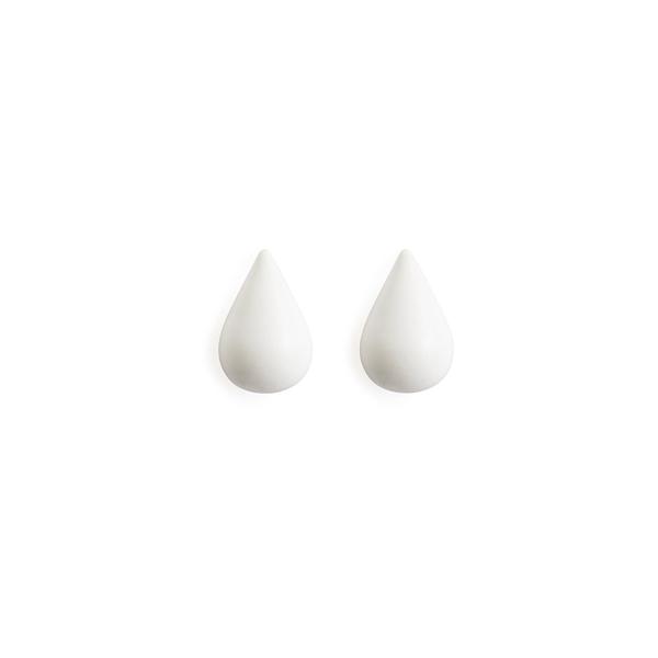 Normann Copenhagen Dropit Hooks Small White 2 Pcs