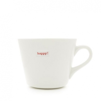 Keith Brymer Jones  White Porcelain Keith Brymer Jones Happy Bucket Mug