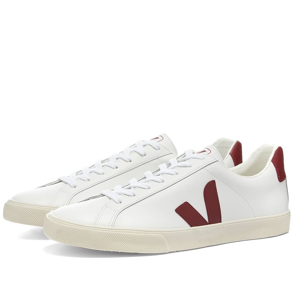 Confuso barro Morgue Trouva: Veja Esplar Clean Leather Sneaker White & Marsala