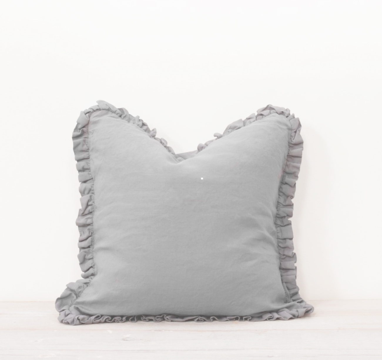 Also Home Oli Linen Cushion Silver Grey