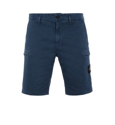 Stone Island Blue Bermuda Cargo Shorts