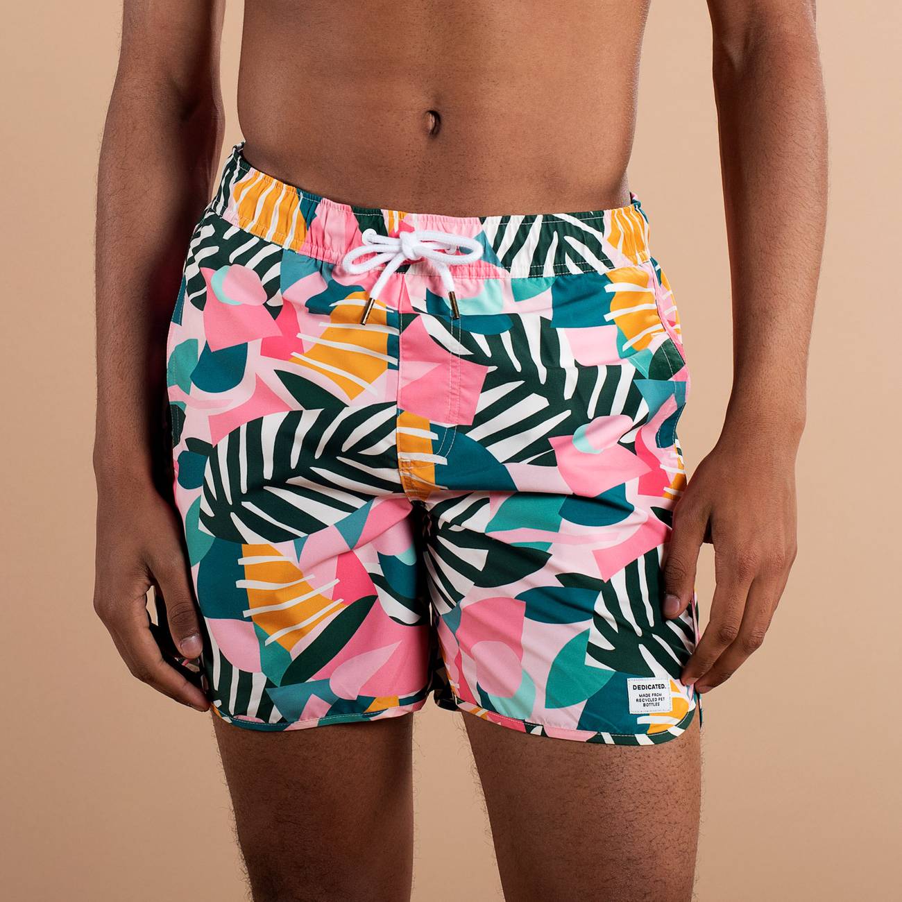 dedicated Sandhamn Collage Leaves Swim Shorts