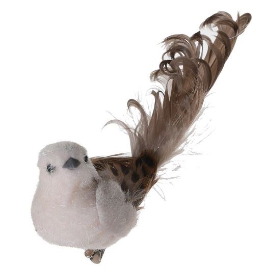 Grace and Grey Clip on Bird Decoration