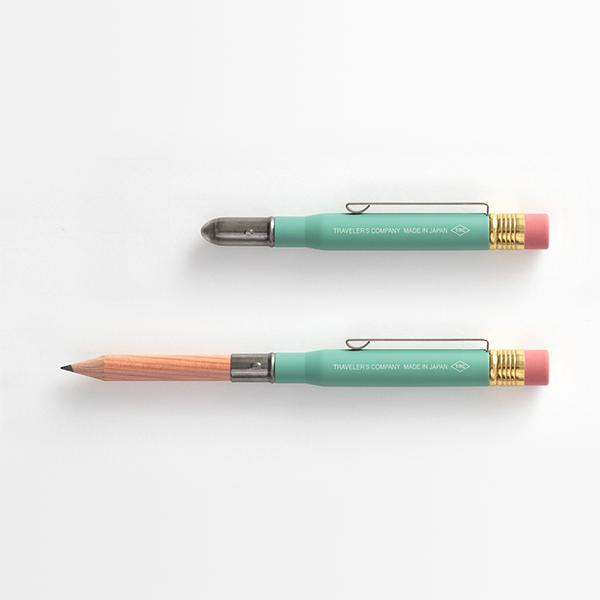 Traveler's Company Trc Brass Pencil Factory Green