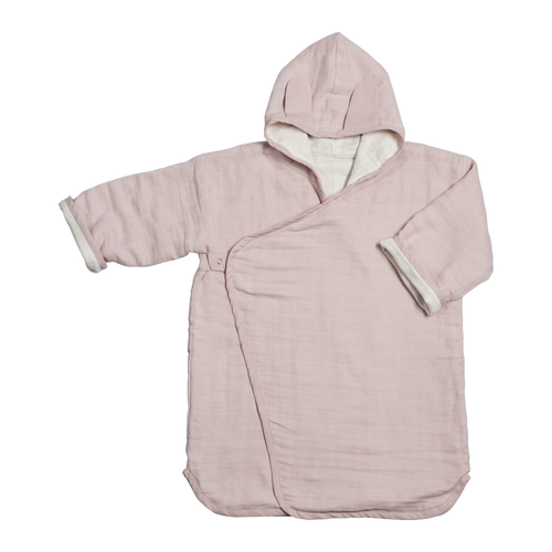 FABELAB Mauve Children Bathrobe for 3-7 Years Old