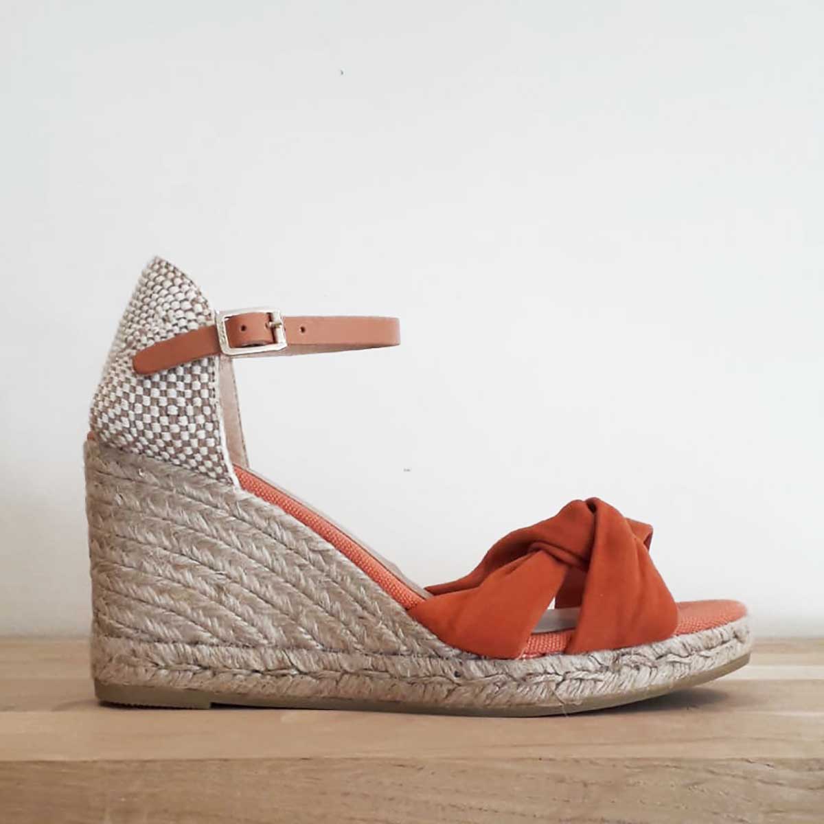 Kanna  Terracotta Wedge Sandals