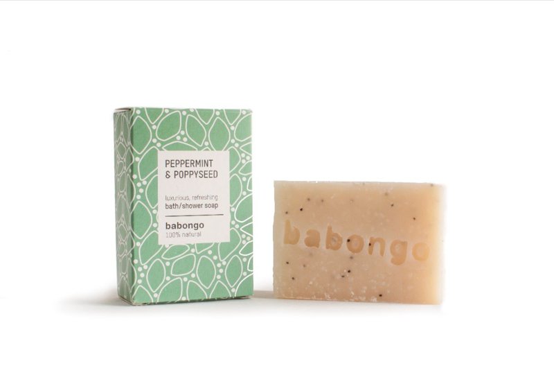 Babongo Bath Soap Peppermint and Poppyseed 