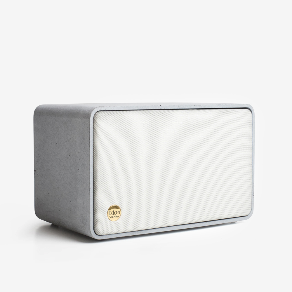 Thomas Poganitsch Design b.ton White - Concrete Bluetooth Speaker