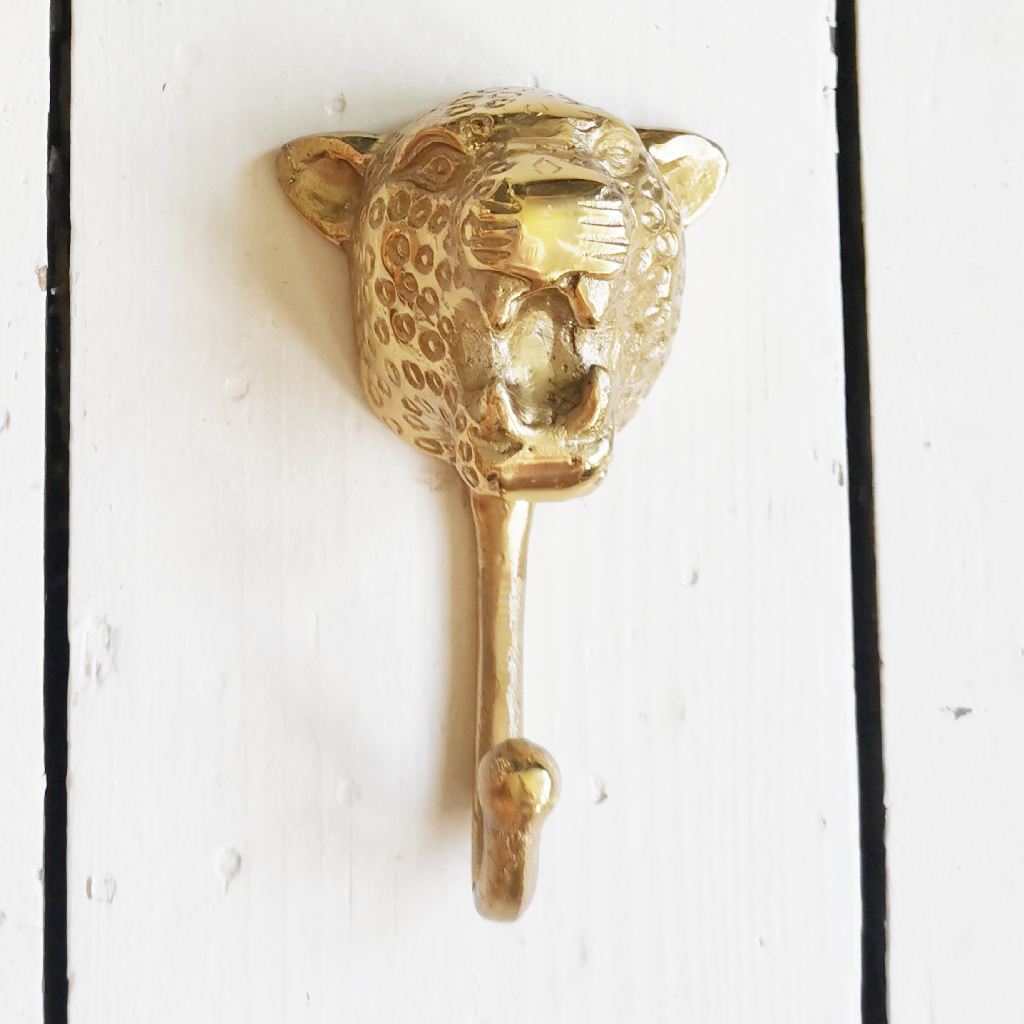 Posh Totty Designs Antique Gold Big Cat Hook