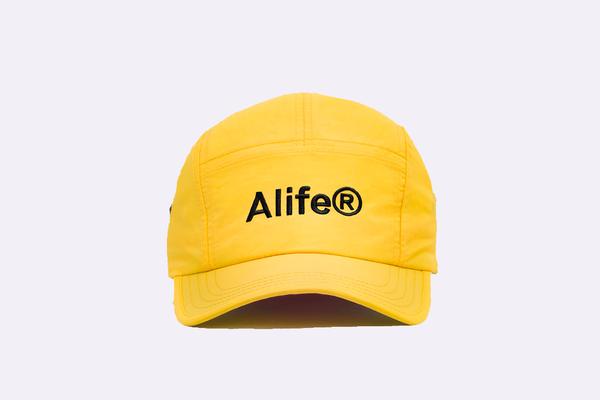 ALIFE Yellow Black Panel Generic Logo Hat