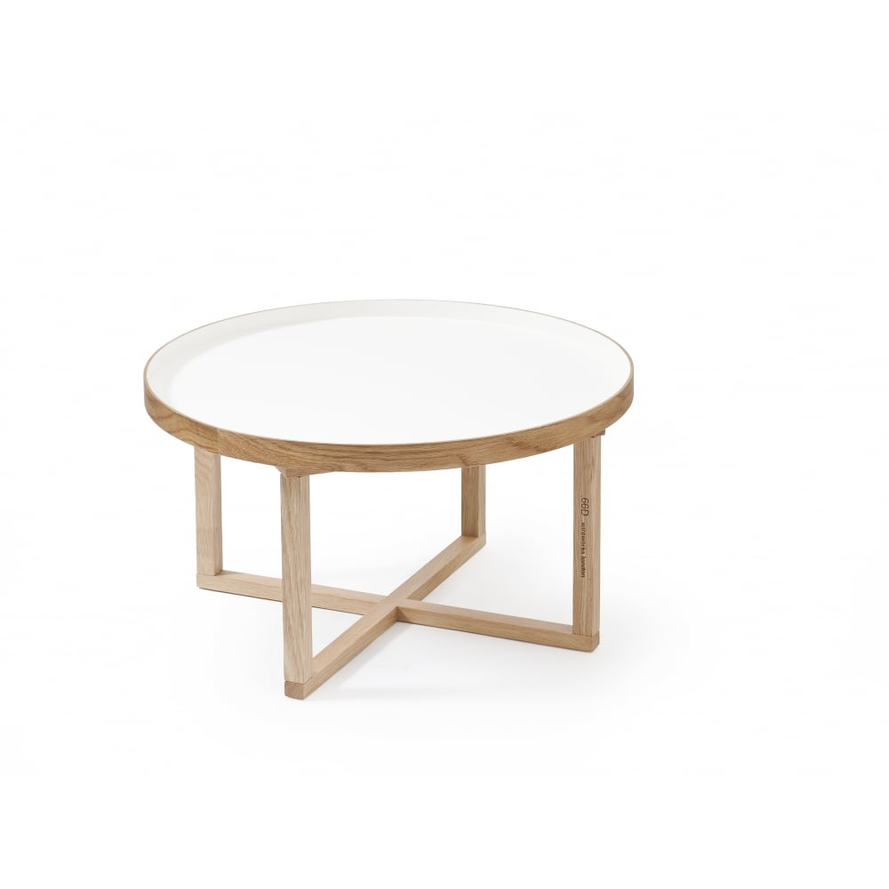 Wireworks White 66D Round Coffee Table