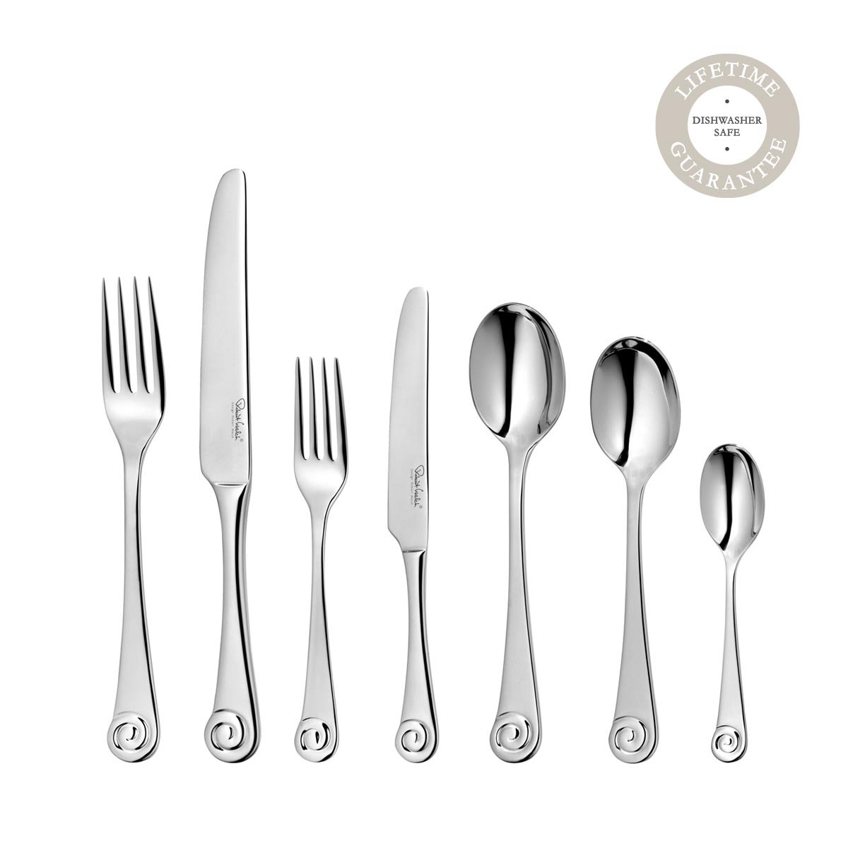 Robert Welch Ammonite Bright Cutlery Set 56 Piece