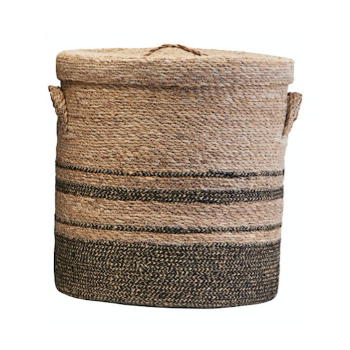 house-doctor-basket-with-lid-and-jute-handles-in-natural-colour-and-decorative-stripes-in-grey-d35xh40cm